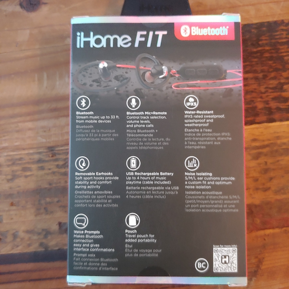 IHome fit Bluetooth water-resistant Wireless Sport - Picture 5 of 5